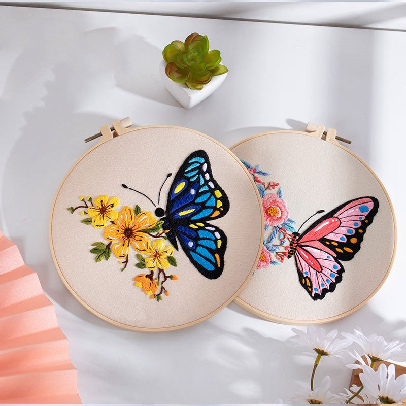 Butterfly Diy Manual Embroidery Material Bag