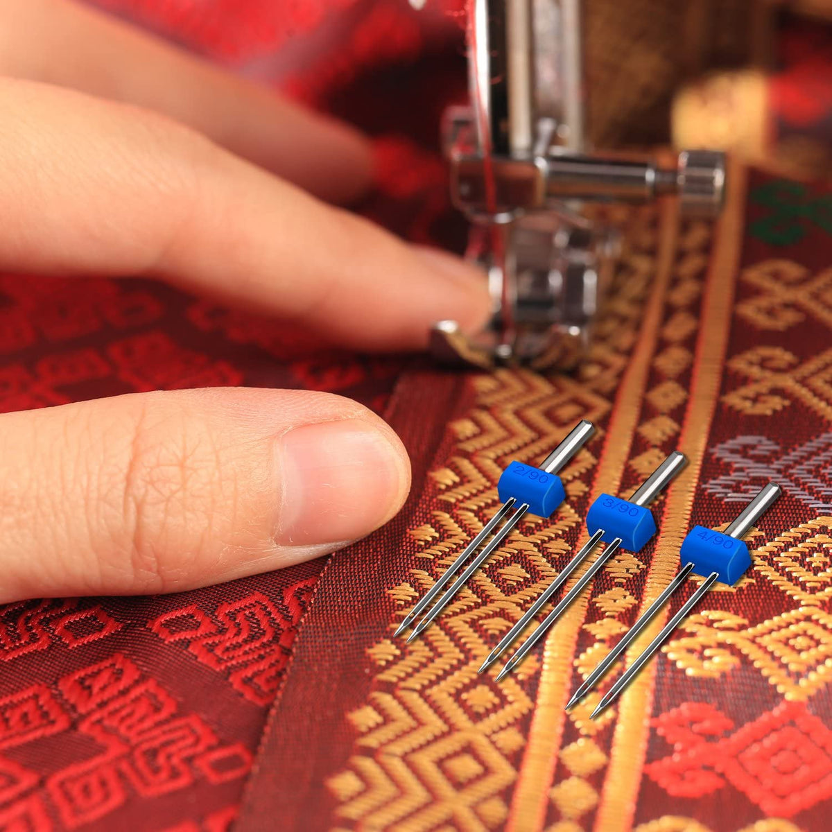 Sewing Machine Needles Pins Cloth Decor Steel