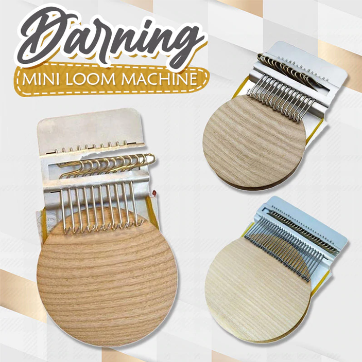 Darning Mini Loom Machine Complete Sewing Repair And Designing Kit