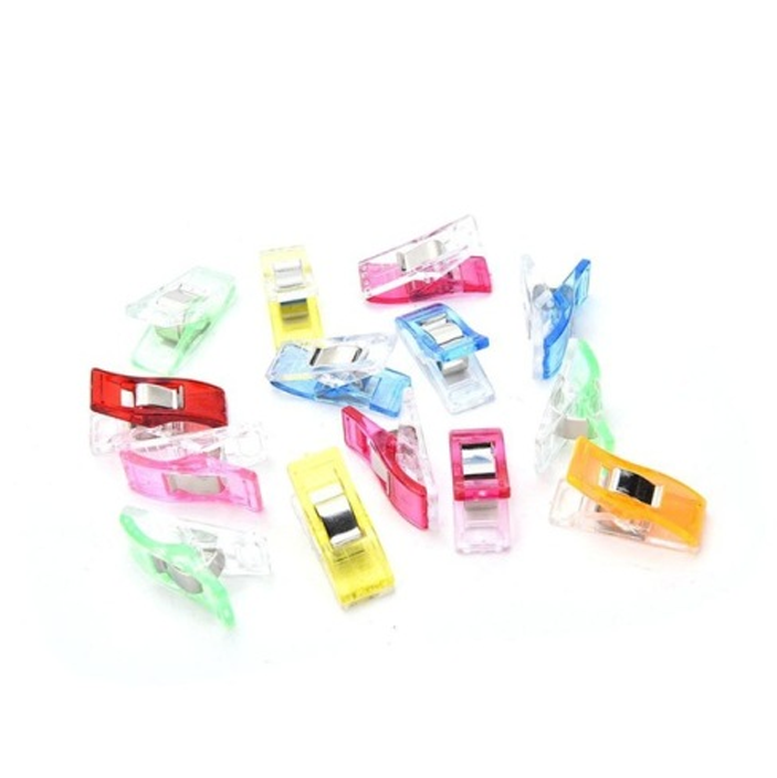 50pcs Colors Fabric Clips for Sewing and Quilting Multipurpose Sewing Craft  Clamps Food Storage Paper Work Plastic Clips