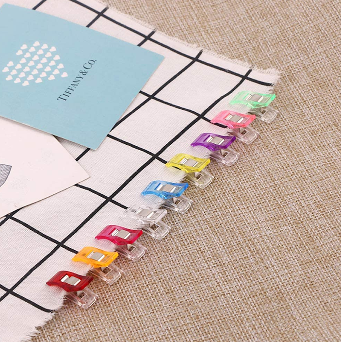 50Pcs Multipurpose Sewing Clips Colorful Clips Plastic Clip