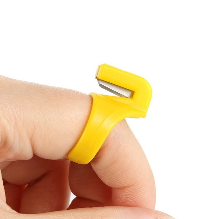 10pcs Thread Cutter Rings, Ring Cutter Plastic Split Knife Thimble